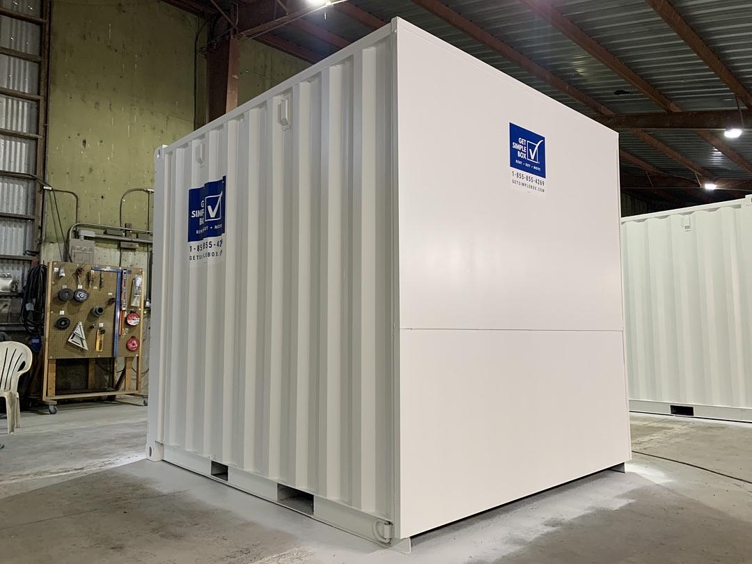 10ft One-Trip High Cube Shipping Container – White - Image 2