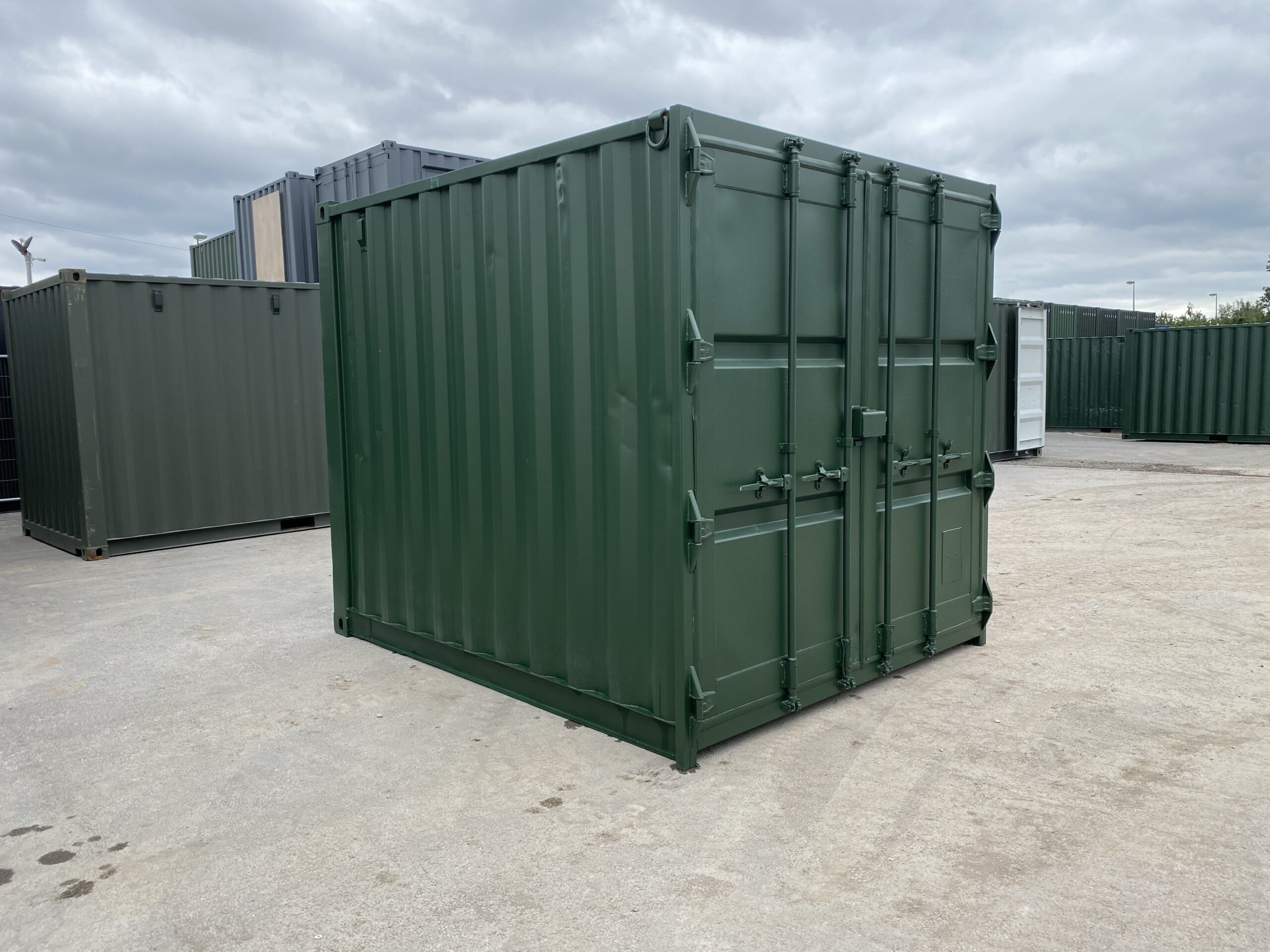 10ft High Cube Shipping Container – Olive Drab Green