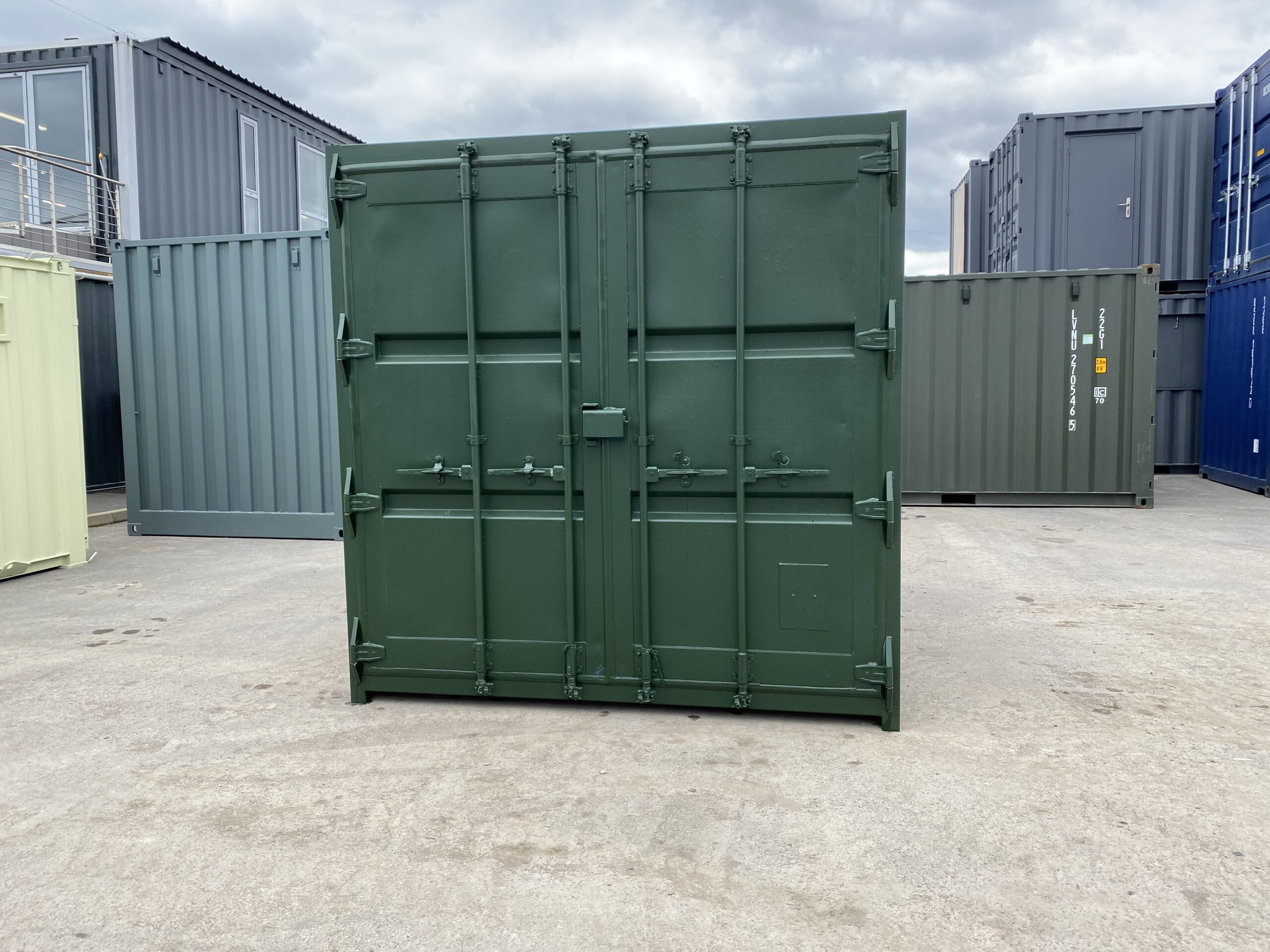 10ft High Cube Shipping Container – Olive Drab Green - Image 4