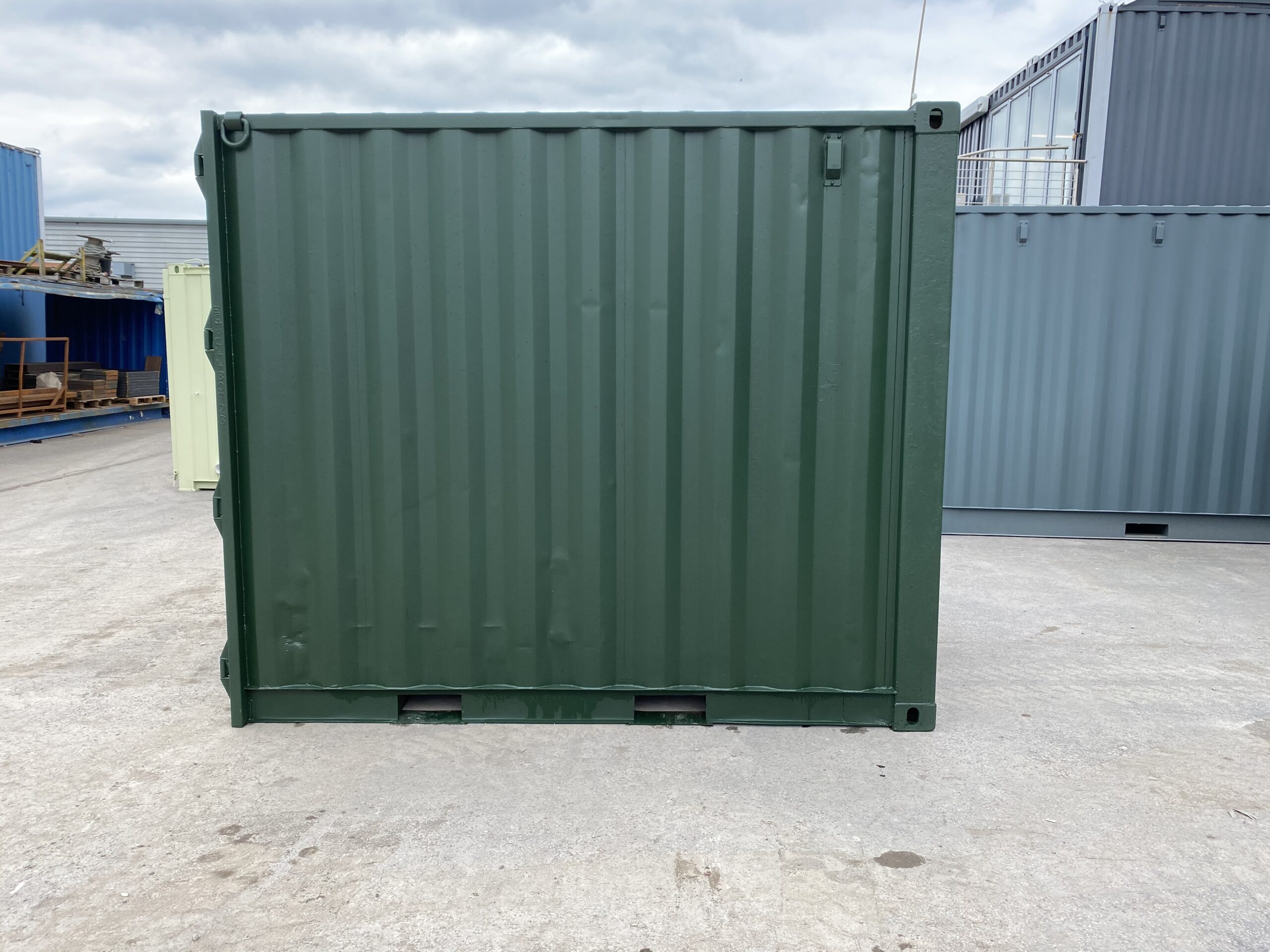 10ft High Cube Shipping Container – Olive Drab Green - Image 3