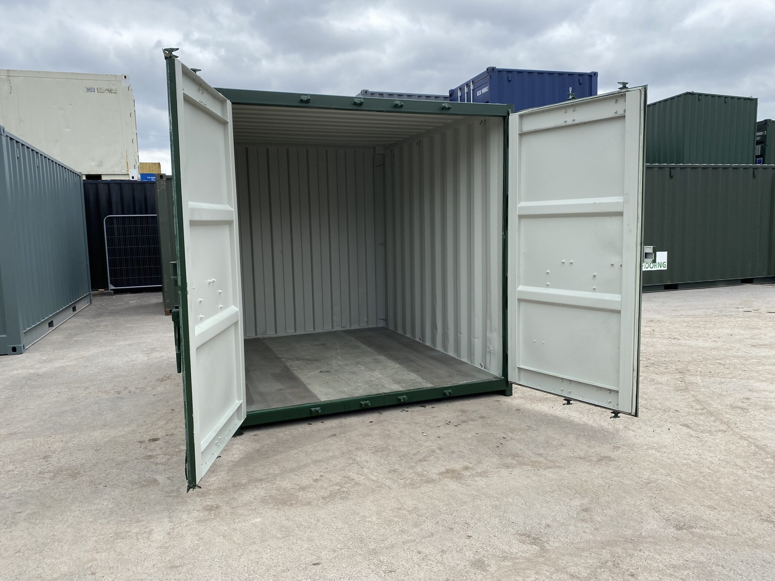 10ft High Cube Shipping Container – Olive Drab Green - Image 2