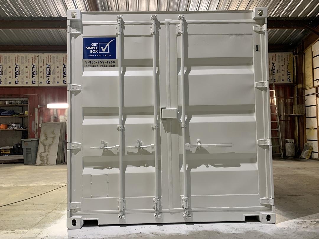 10ft One-Trip High Cube Shipping Container – White - Image 3