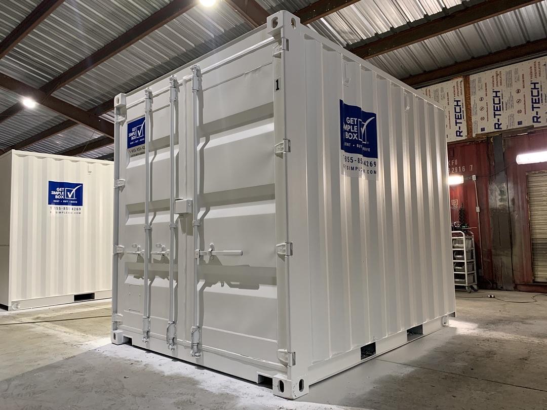 10ft One-Trip High Cube Shipping Container – White